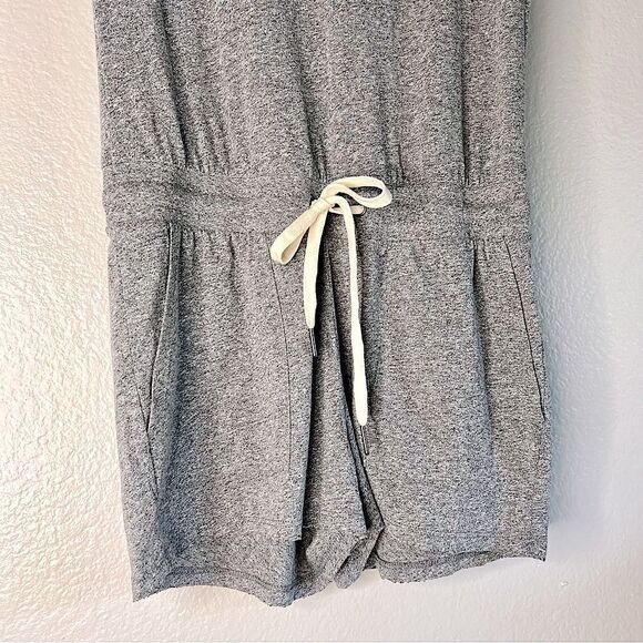 Grey cotton romper - Anthropologie Breeze Romper Tee shirt shorts NWT - Picture 15 of 16